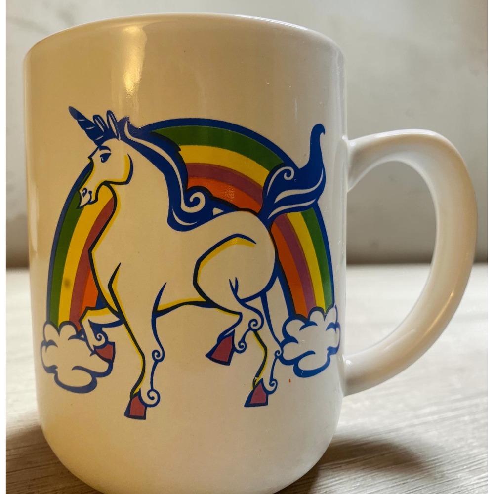 Royal Norfolk VINTAGE Unicorn Rainbow‎ Ceramic Mug Girlhoodcore Whimsy